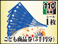 おもちゃ商品券(3千円分)
