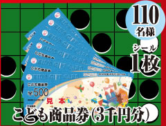 おもちゃ商品券(3千円分)